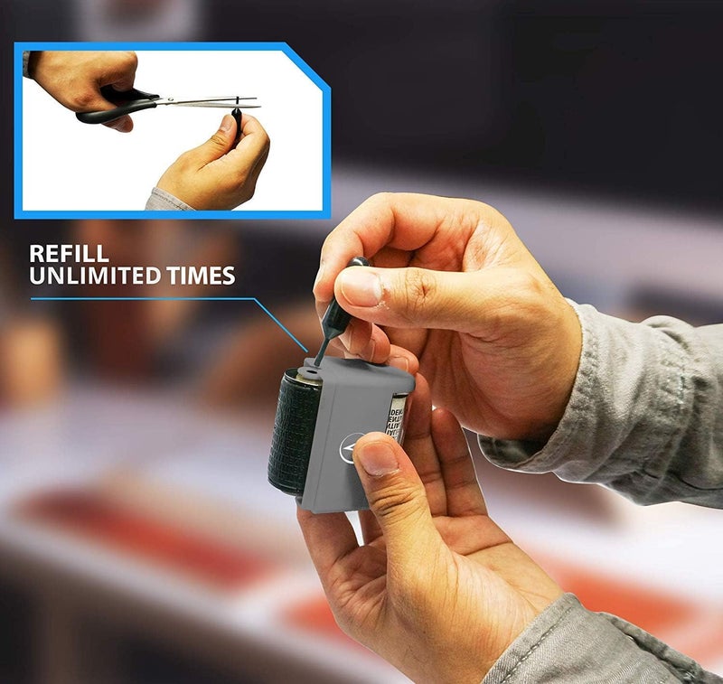 Vantamo Identity Theft Protection Roller Stamps Refills - Refills for Confidential Roller Stamp, Anti Theft, Privacy & Security Stamp, Designed for ID Blackout Security - 6 Refills - Image 2